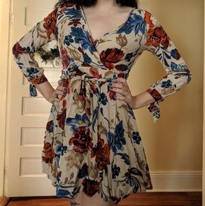 Fall Floral Dress